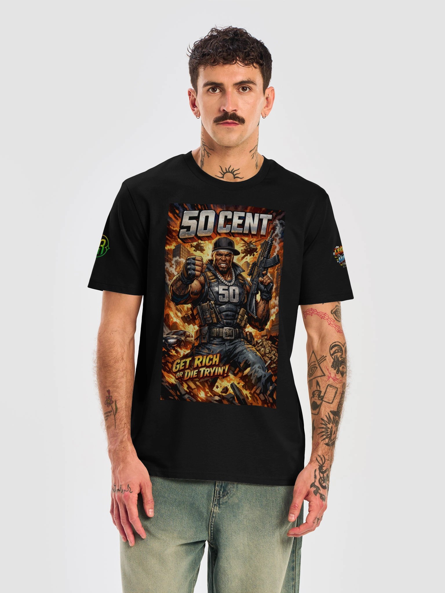 50 Cent — Power, Hustle & Hip-Hop Legacy Graphic T-Shirt product image (5)