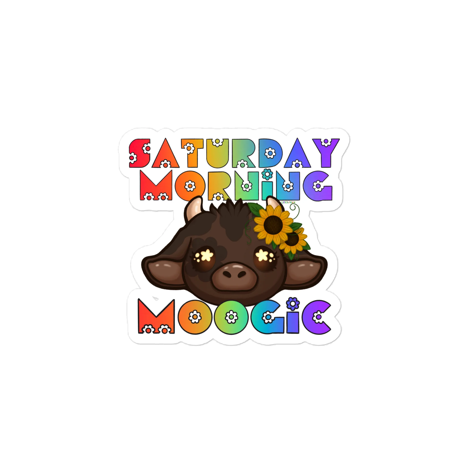 Saturday Morning Moogic Die-cut Sticker product image (1)