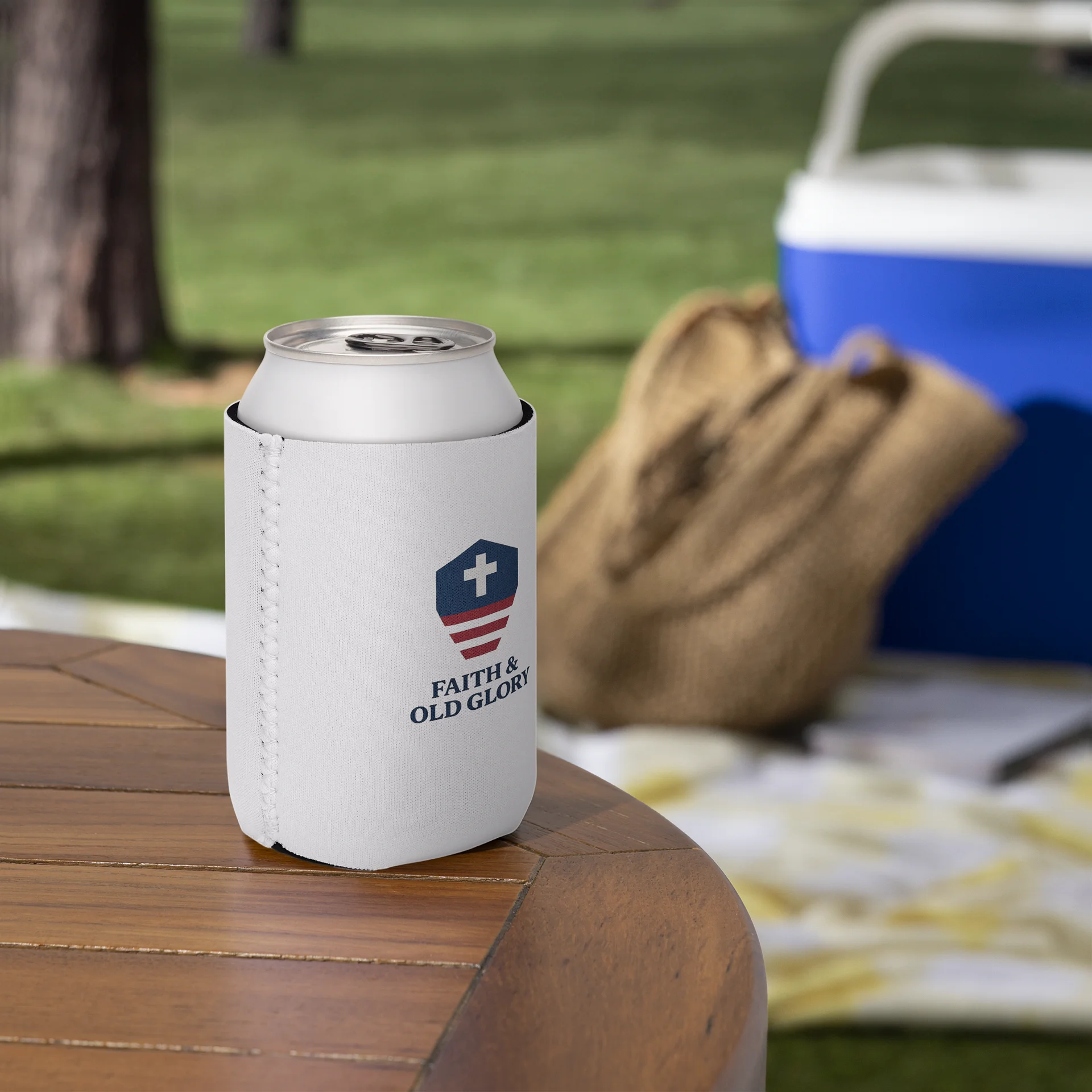 Faith & Old Glory Can Cooler product image (6)