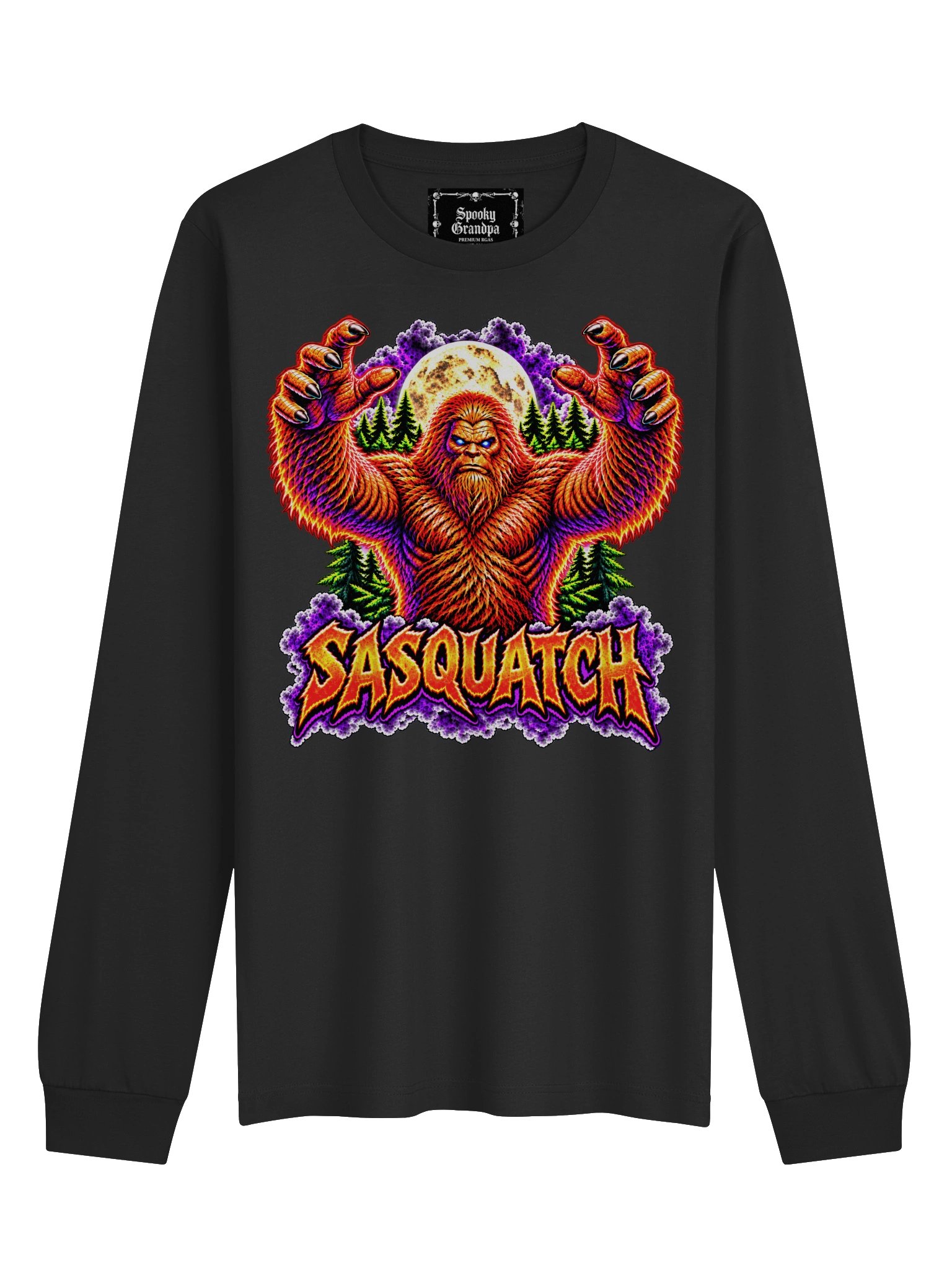 Sasquatch: Neon Nightmares – Long Sleeve Shirt product image (2)