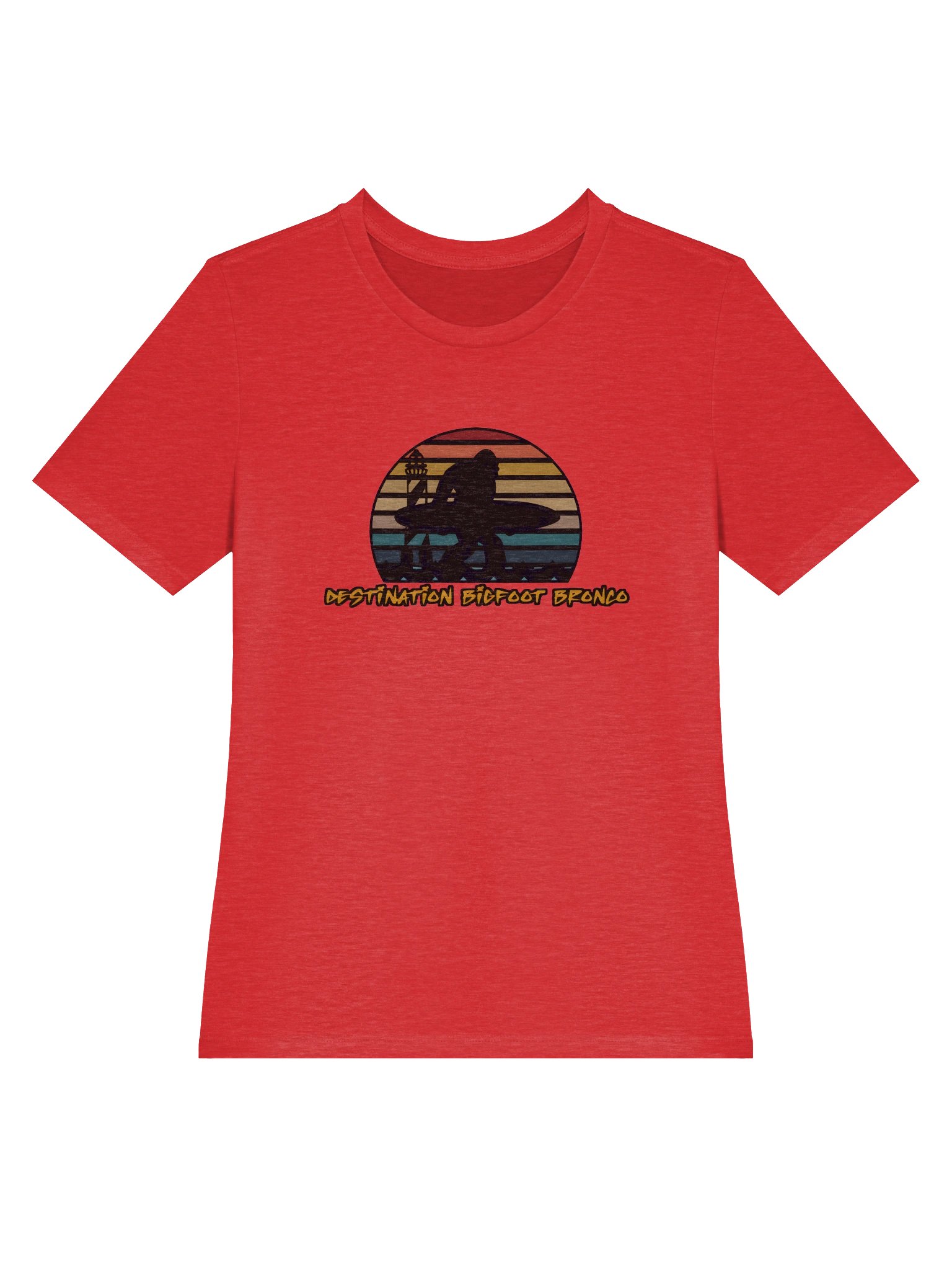 Destination Bigfoot Bronco Classic Logo Bella+Canvas Women's Supersoft Relaxed-fit T-Shirt (Multiple Colors Available) product image (34)
