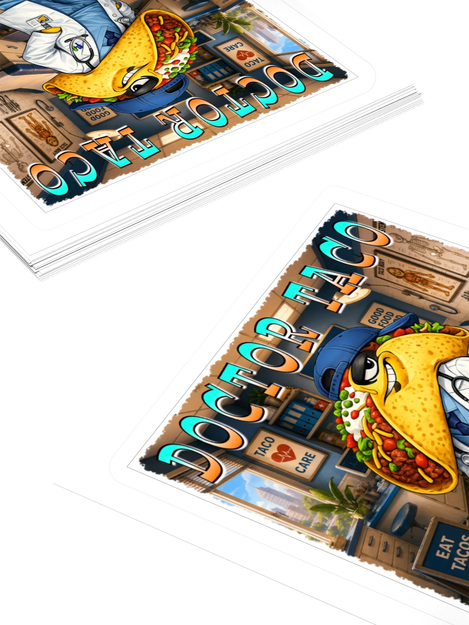 Doctor Taco Kiss Cut Sticker - The Taco Family product image (11)