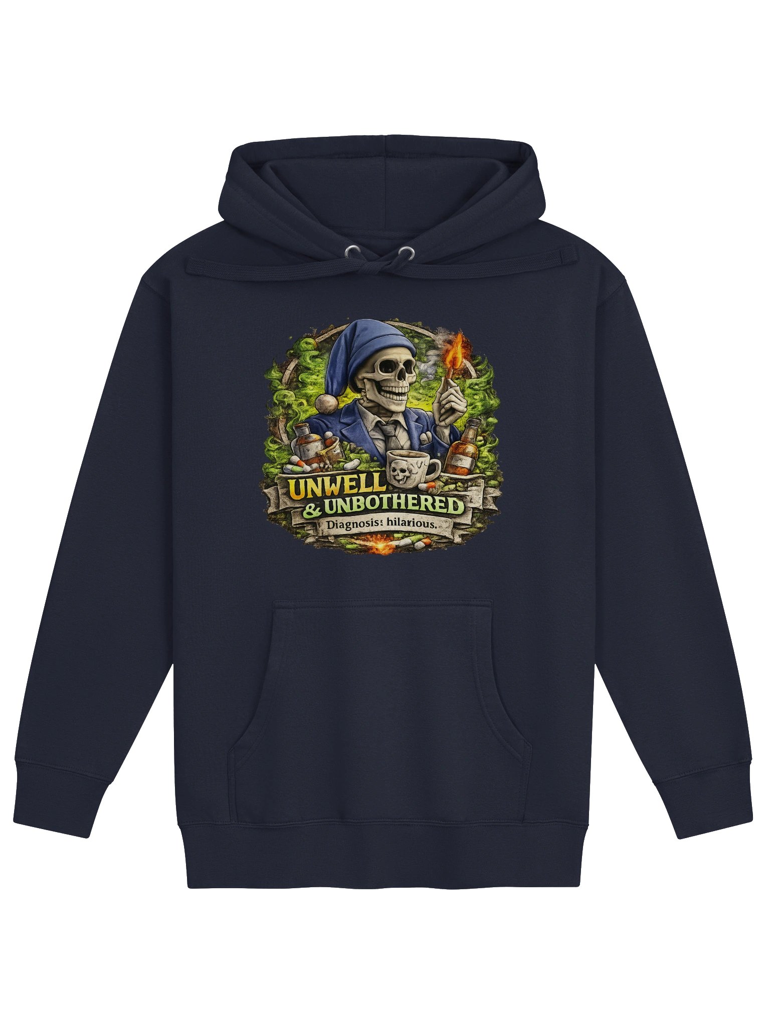 ''Unwell & Unbothered'' Unisex Premium Hoodie product image (1)
