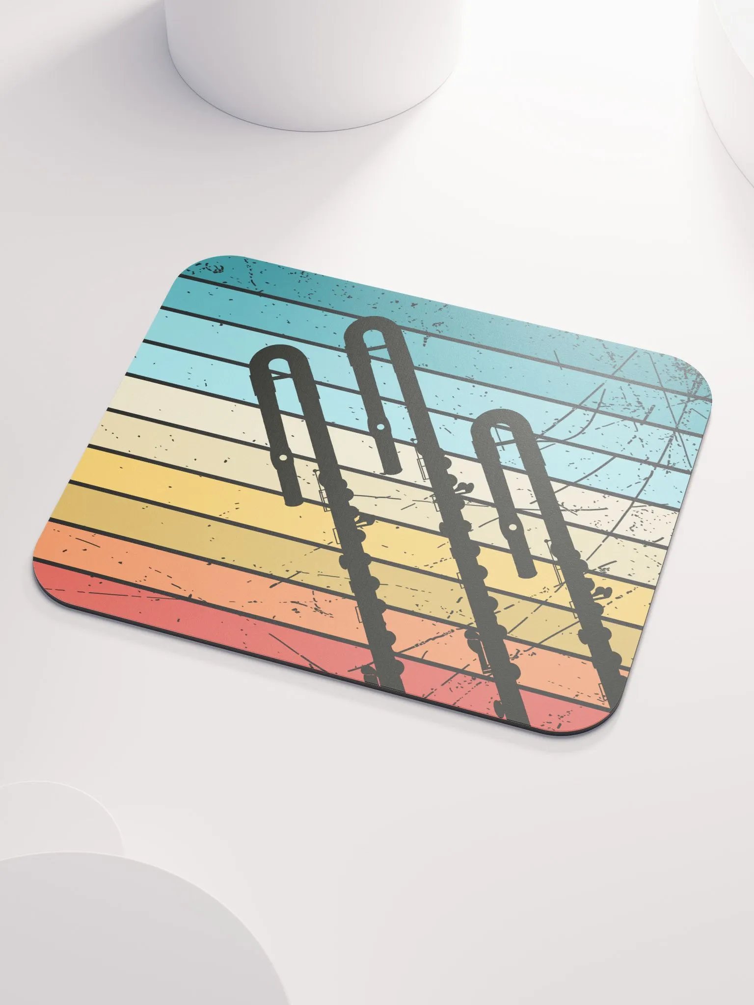 Retro Abstract Flute Mouse Pad - Bass product image (3)