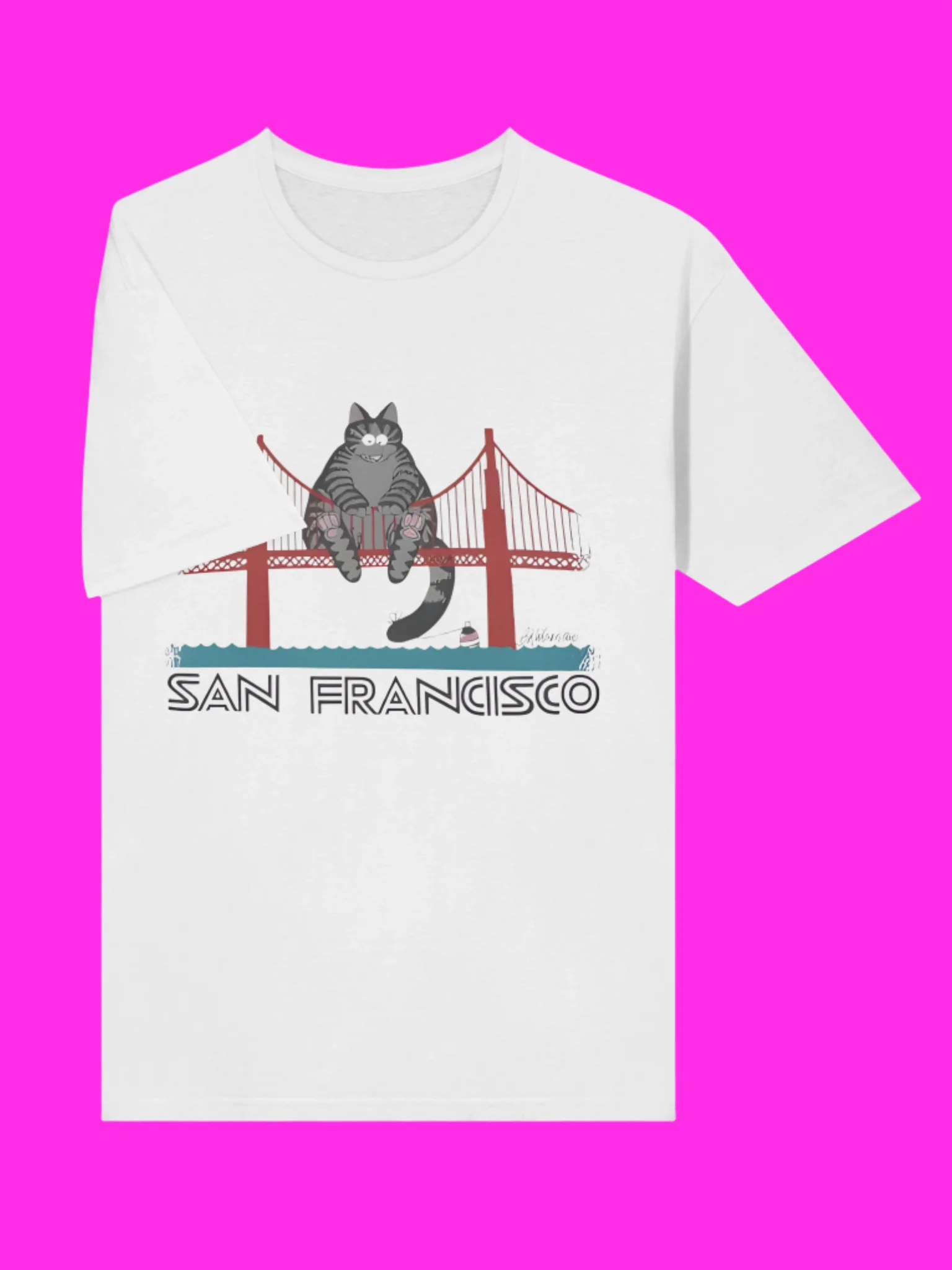 San Francisco Bridge Cat Shirt product image (101)