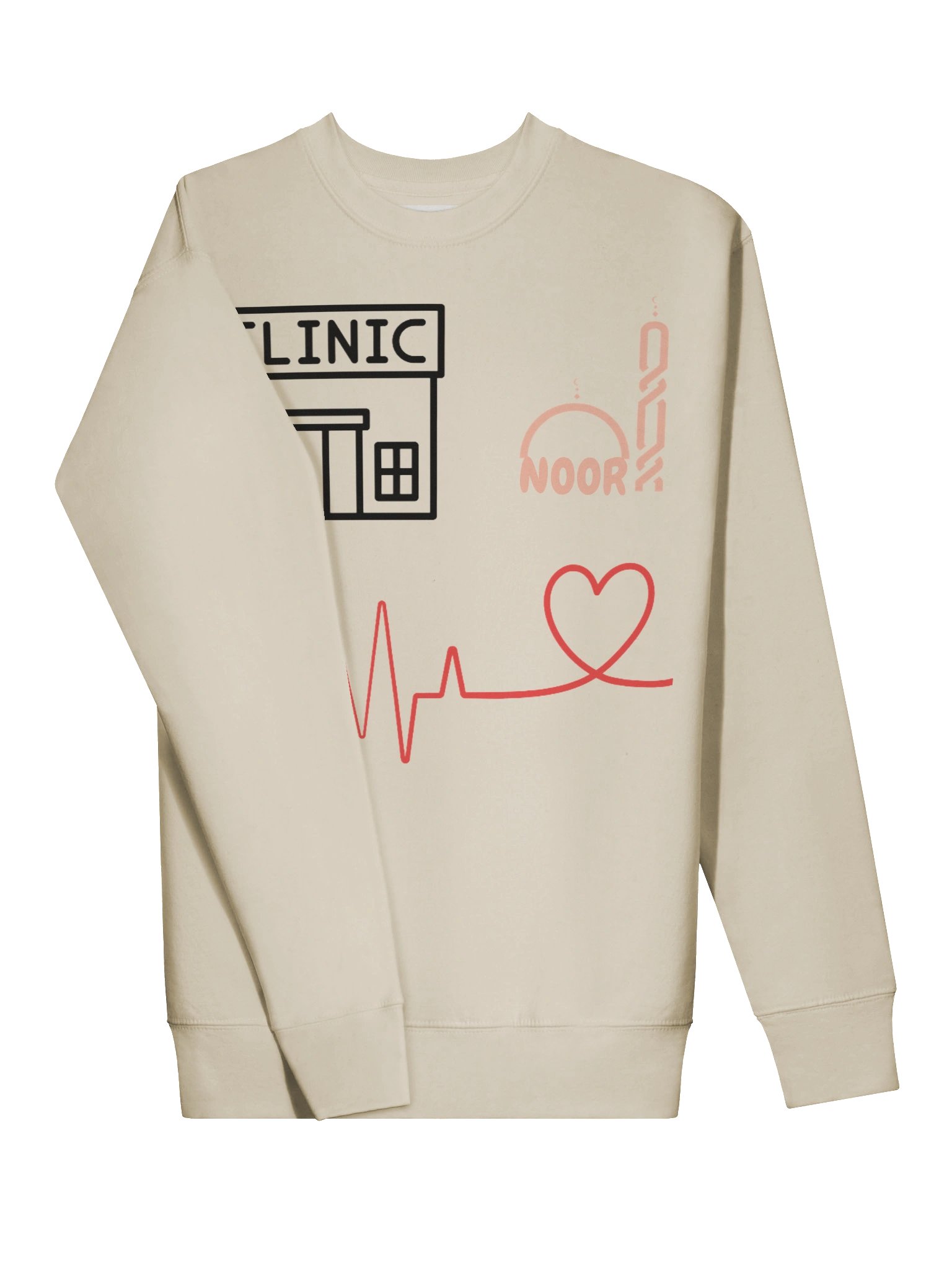 Noor Medical Premium Cotton Crew Sweatshirt product image (3)