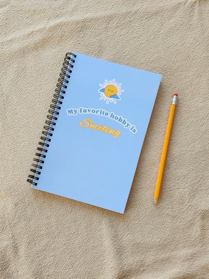 Notebook/Journal/Weekly Planner "My Favorite Hobby is Smiling" product image (2)