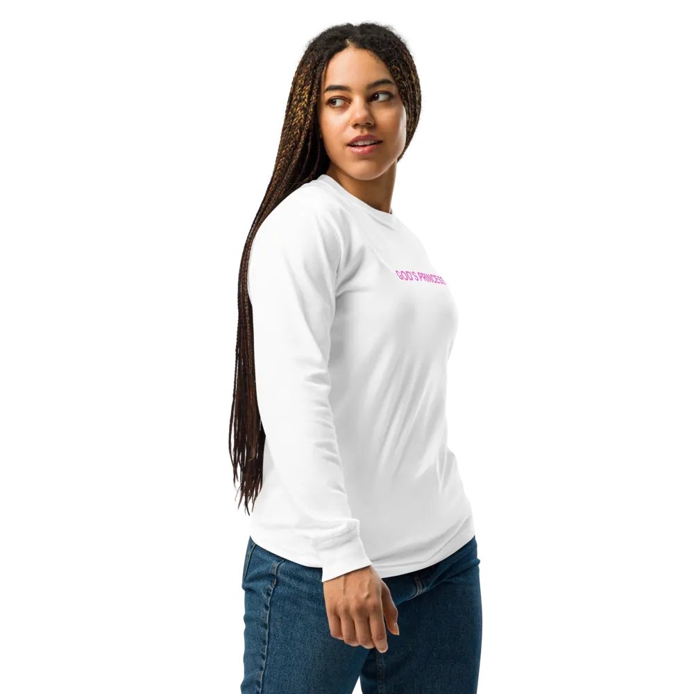 God's Princess (Pink Text) Long Sleeve product image (3)