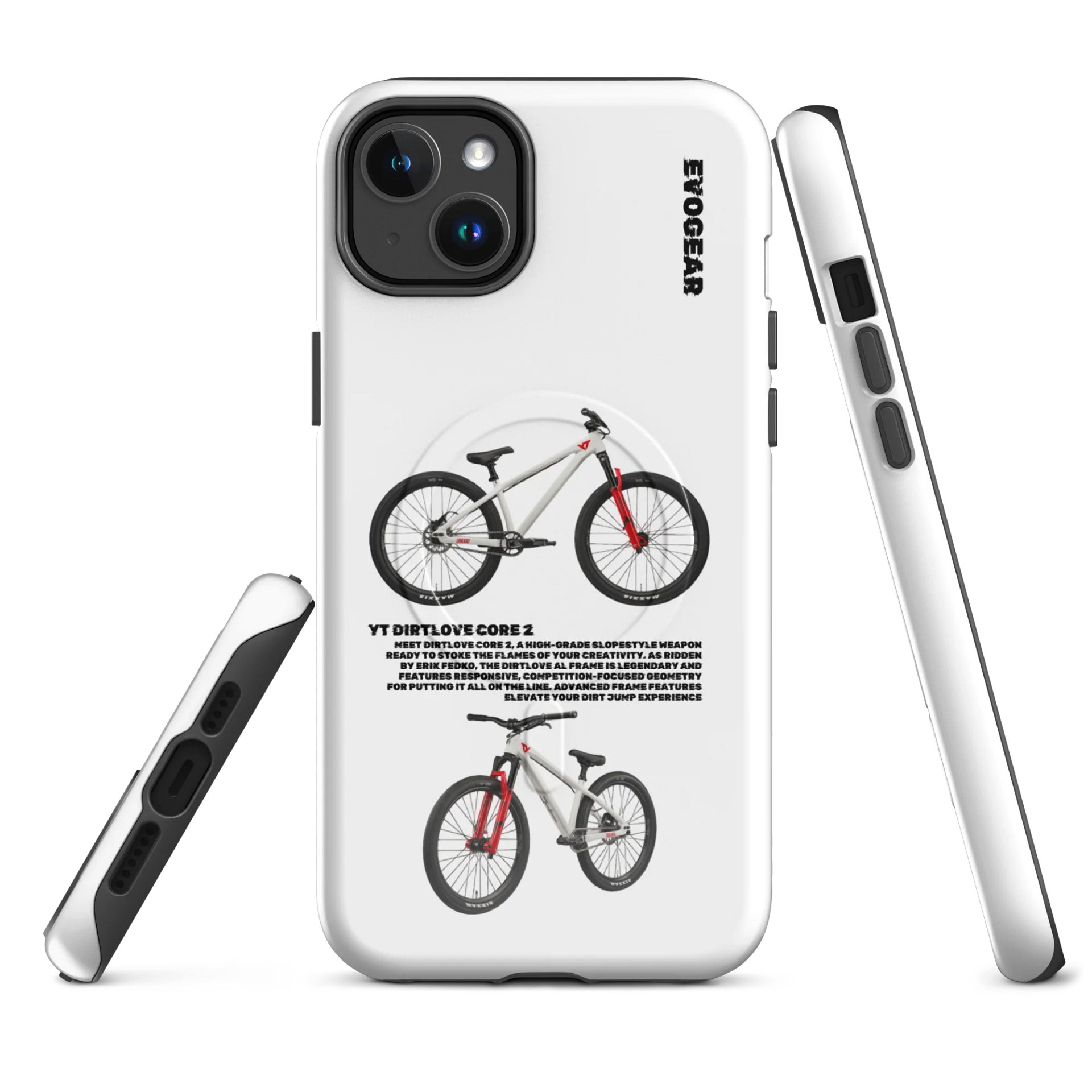 White Dirtlove Core 2 iPhone MagSafe Case product image (2)