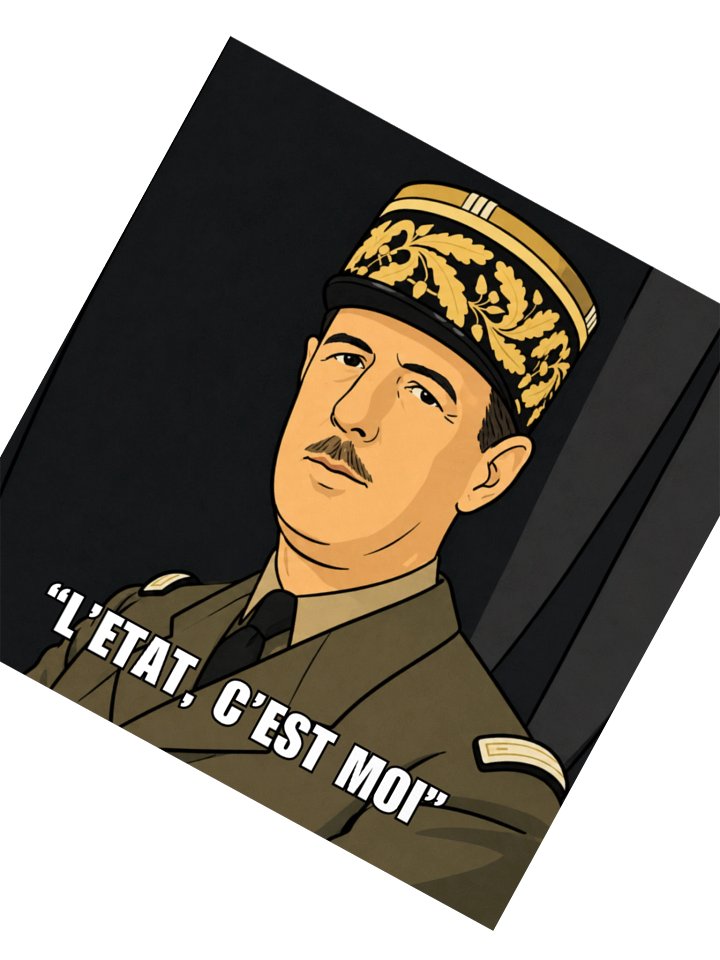 L'etat c'est moi - Charles De Gaulle (Sticker) product image (3)