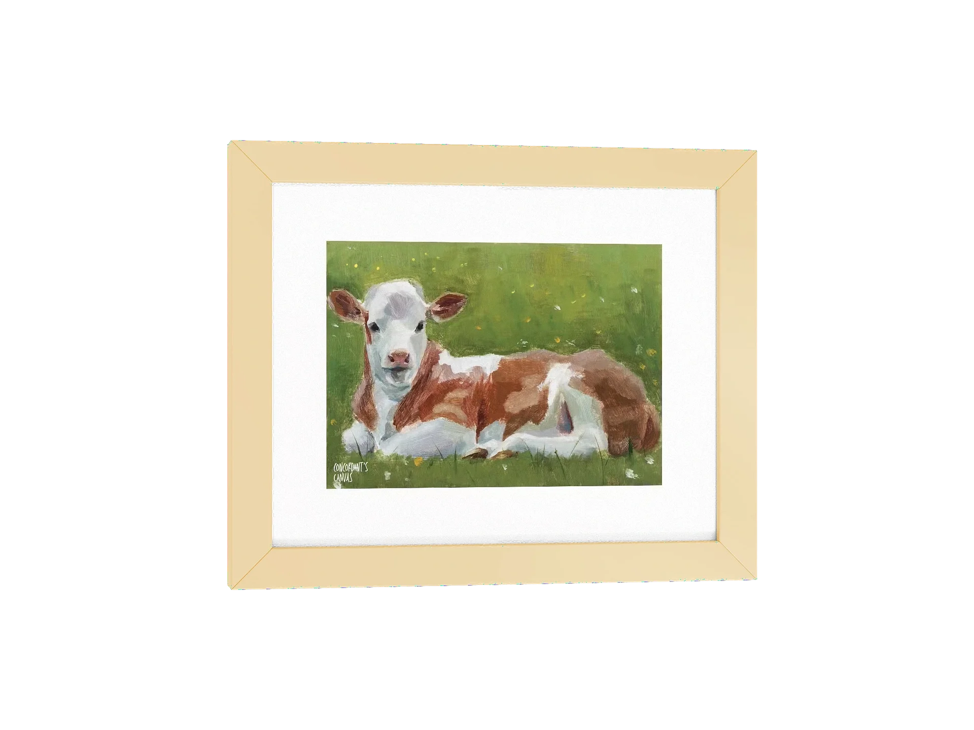 Framed Lavender the Calf - Painted Live 12/08/2025 product image (4)