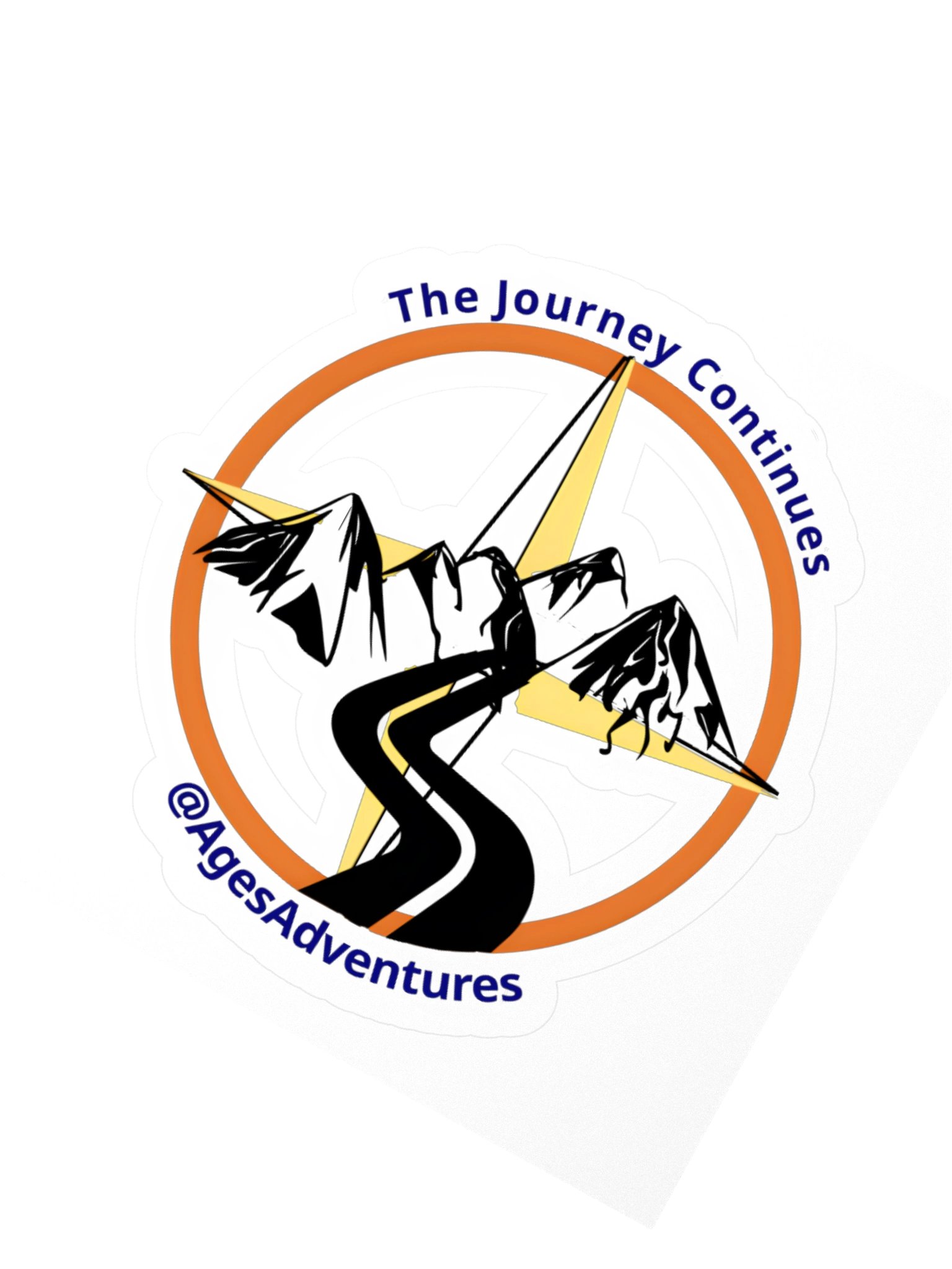 The "Journey Continues" Backcountry Sticker (Kiss-Cut) product image (2)