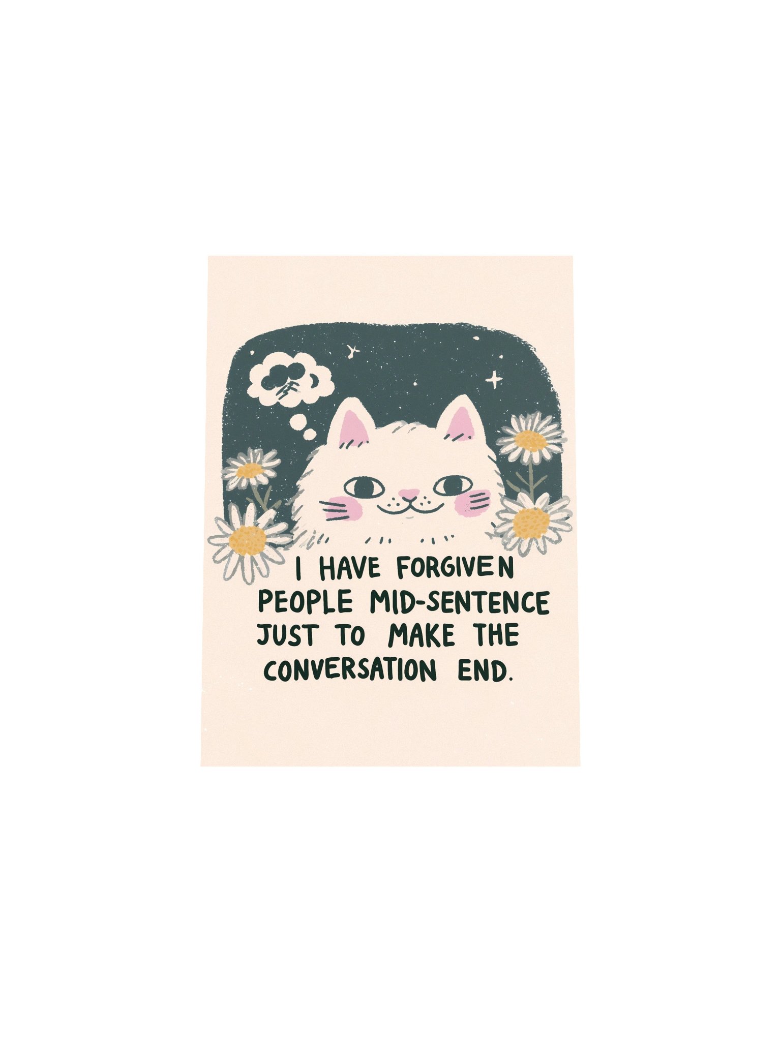 Cat Forgiveness Quote Poster product image (29)