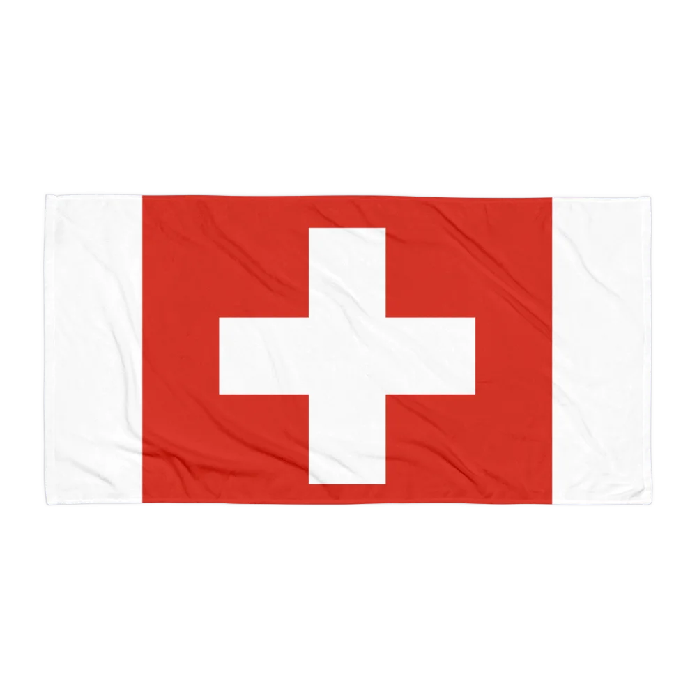 Swiss Flag Beach Towel 🇨🇭 | Switzerland Travel Collection product image (1)