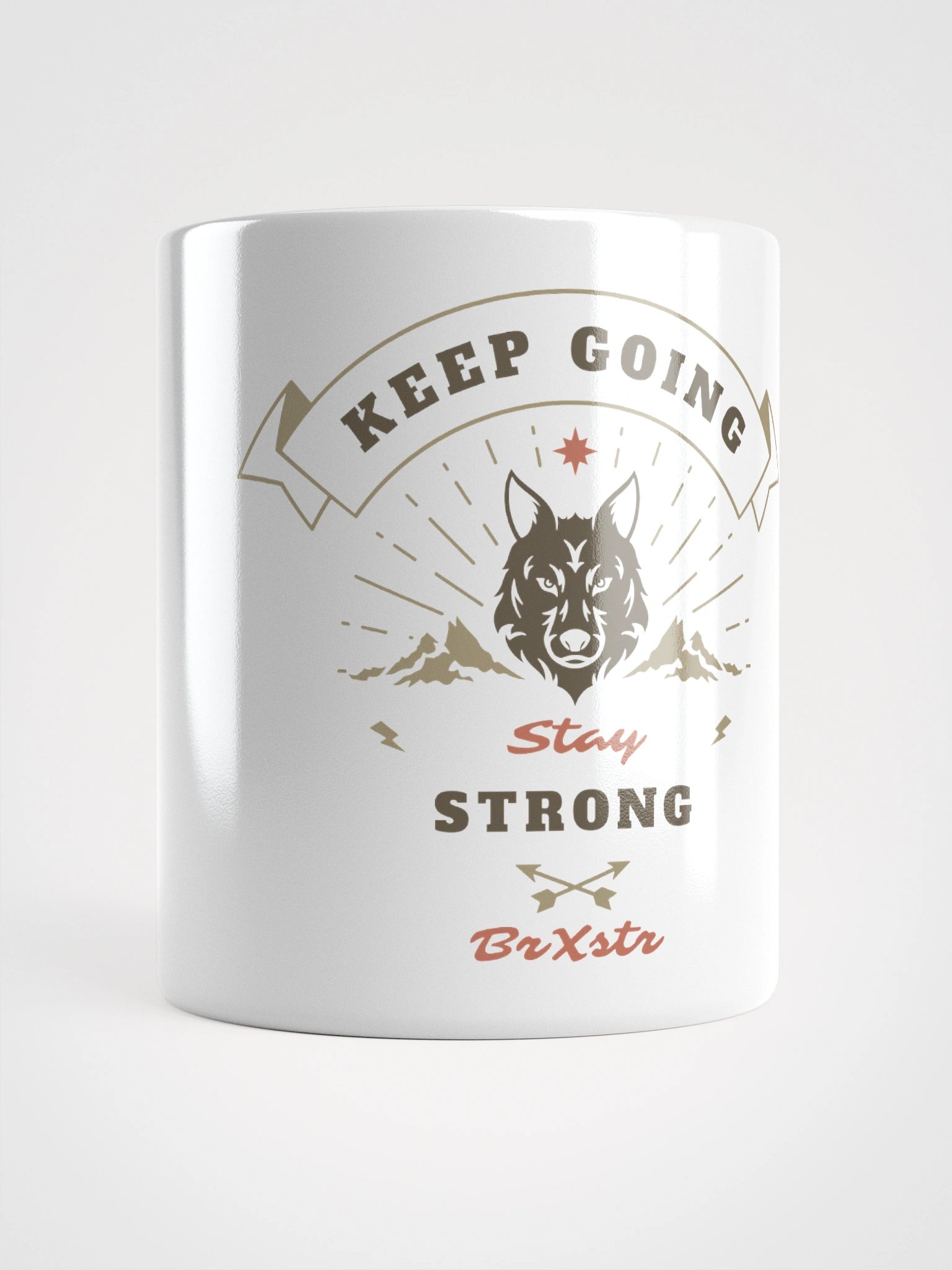 Vintage Wolf Keep Going Mug product image (15)