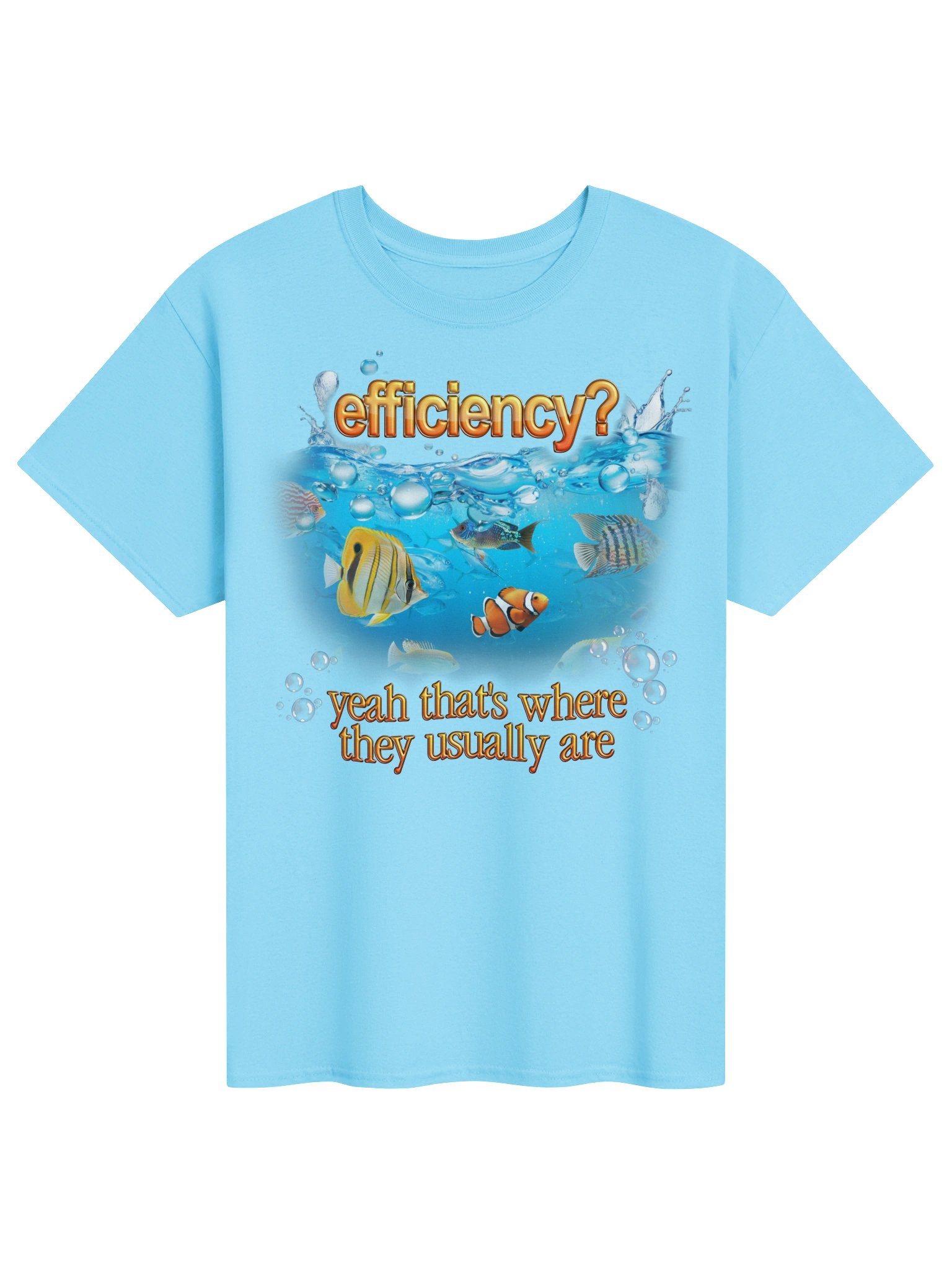 Efficiency Fish Pun T-shirt product image (5)