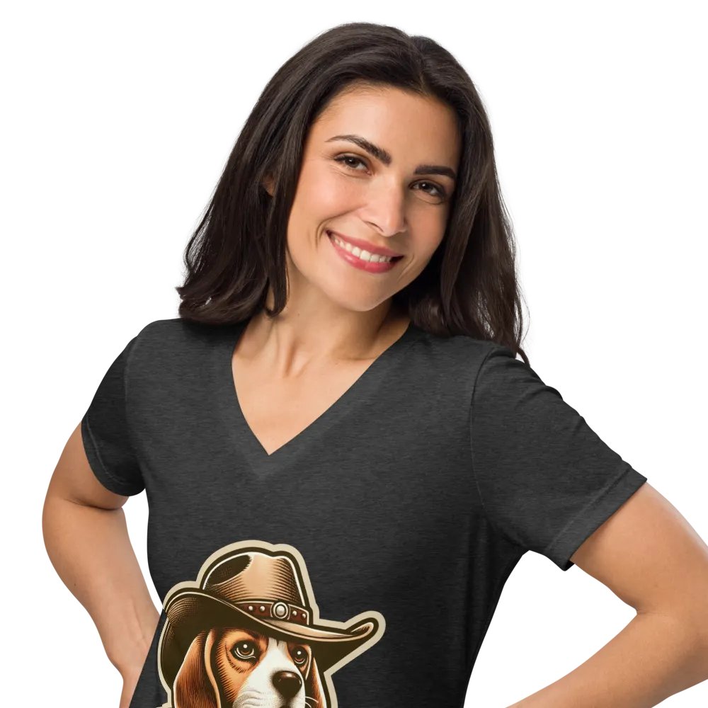 Cowboy Beagle - V-neck product image (37)
