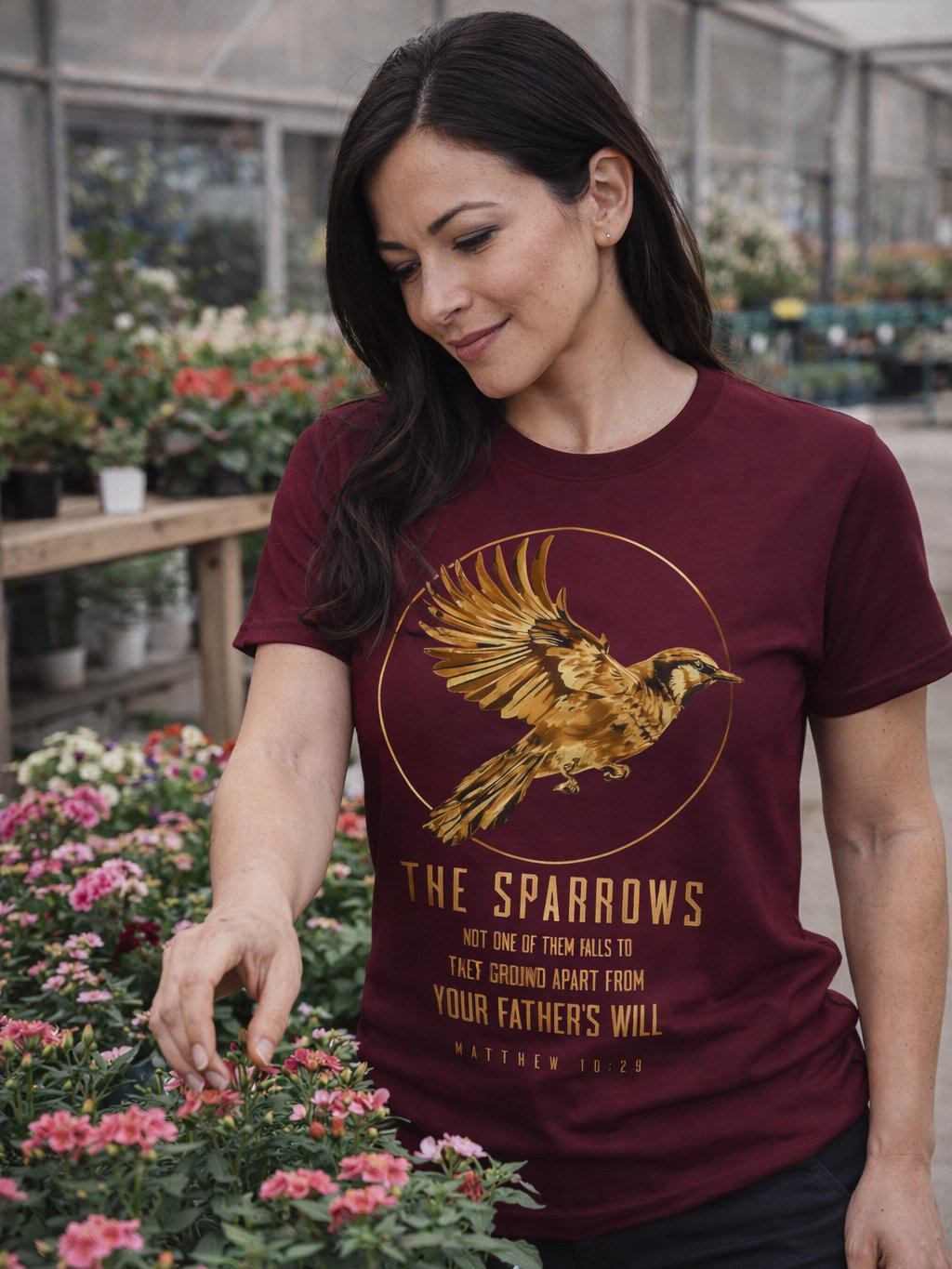 The Sparrows T-Shirt, Christian Bible Verse, Matthew Scripture Tee, Jesus Faith Design product image (30)