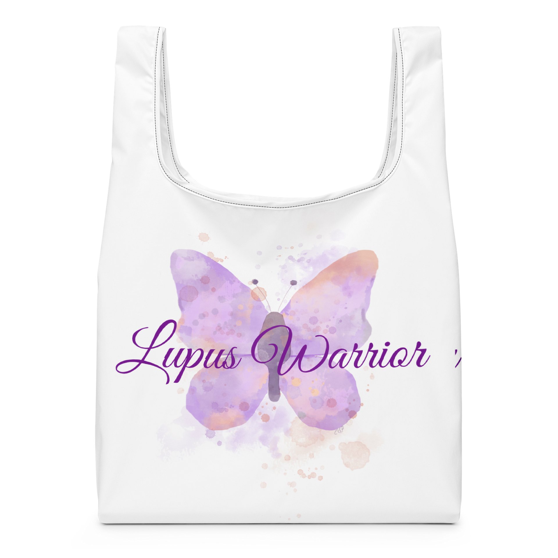 Lupus Warrior Butterfly Tote Bag product image (6)