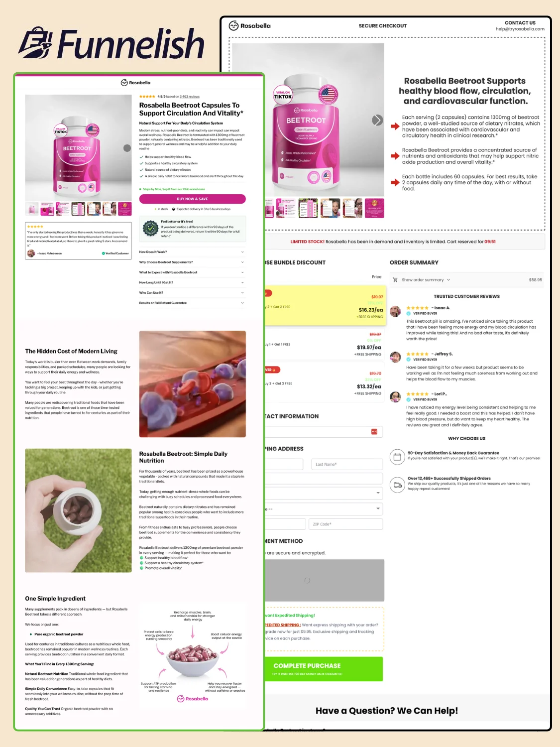 Rosabella Beetroot | Funnelish Template product image (1)