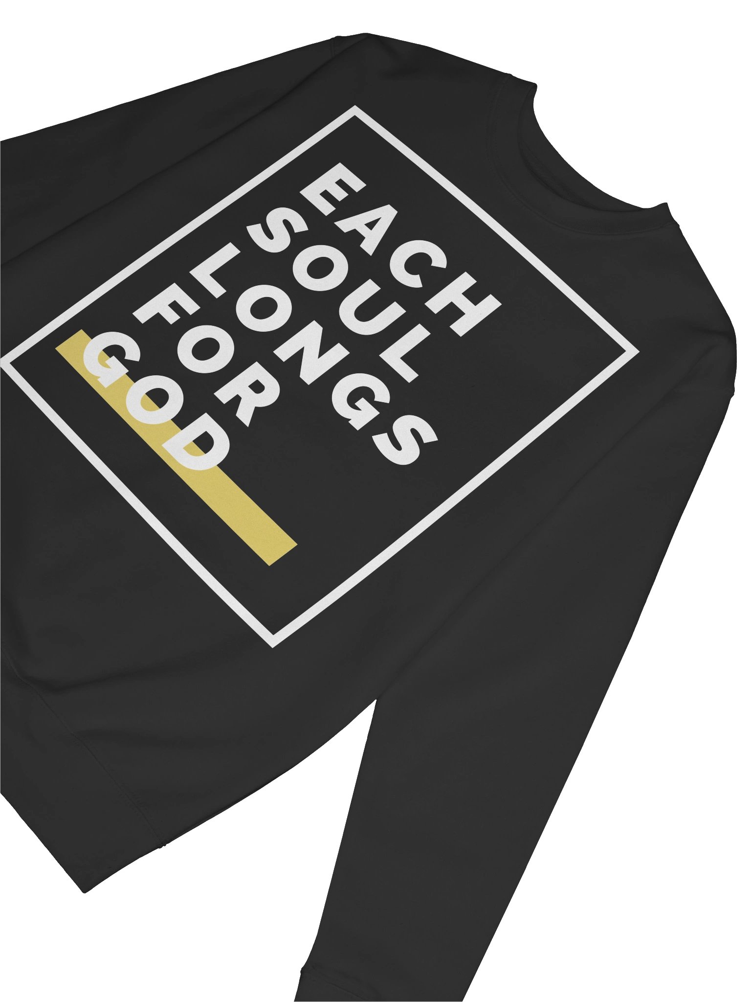 "Each Soul Longs For God" Sweatshirt | Essential White Print product image (45)