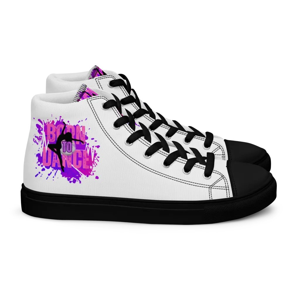 Retro Born to Dance Splash Her Silhouette High Tops product image (2)