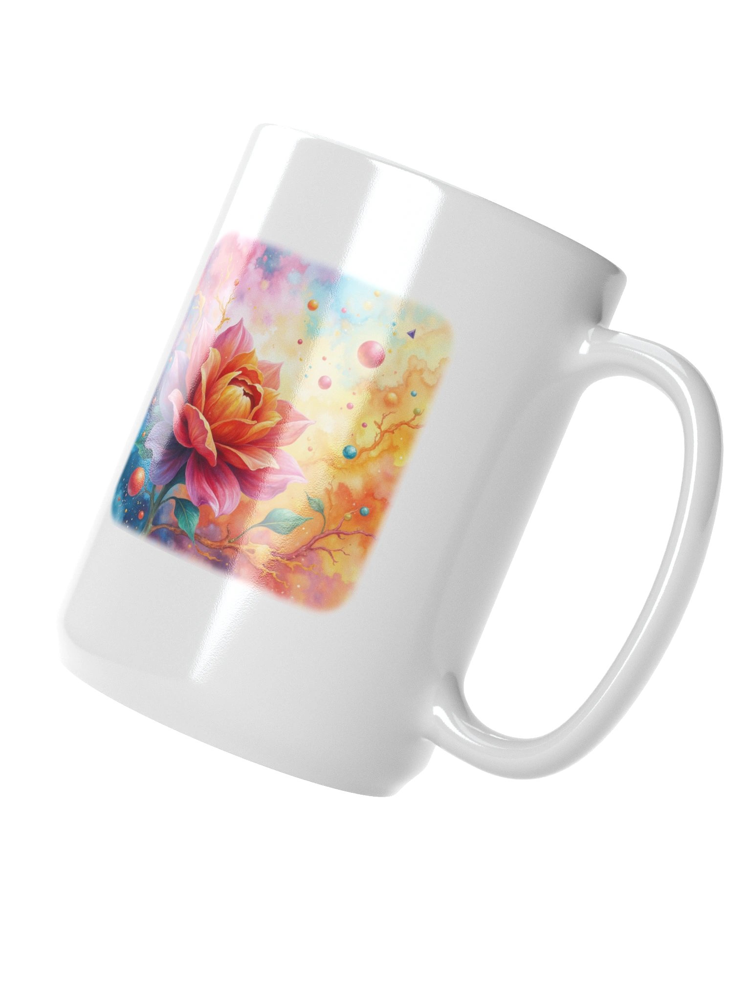 Dreamlike Floral Fusion Elegance Mug product image (3)