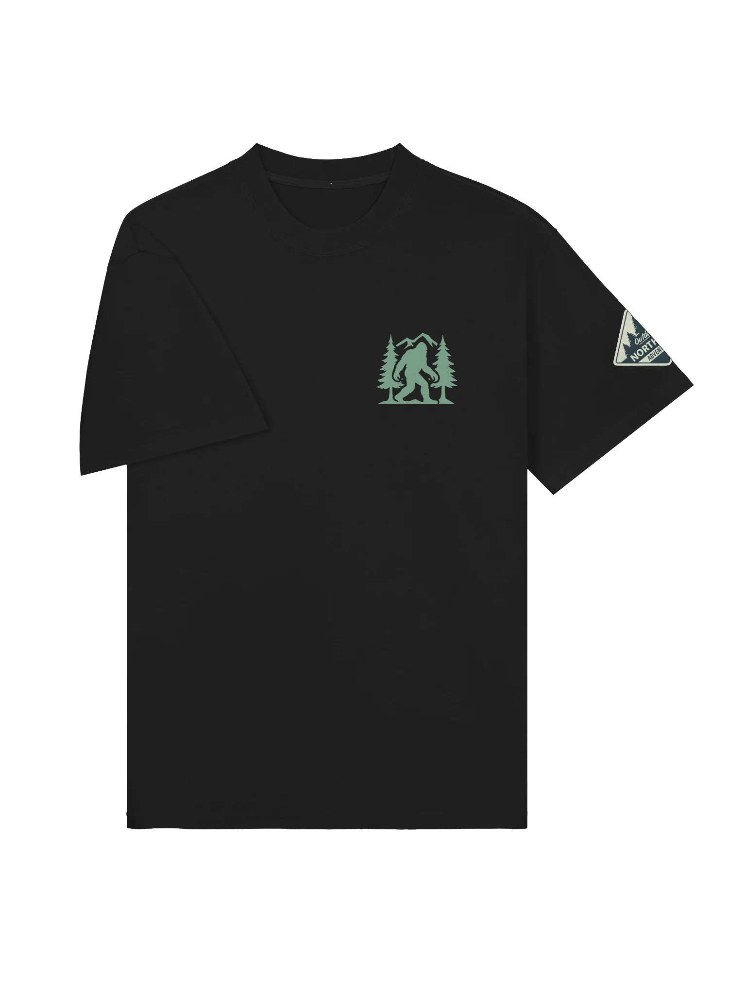 Bigfoot T-Shirt – “Big Dude Who Likes Nature” Woodland Adventure product image (7)