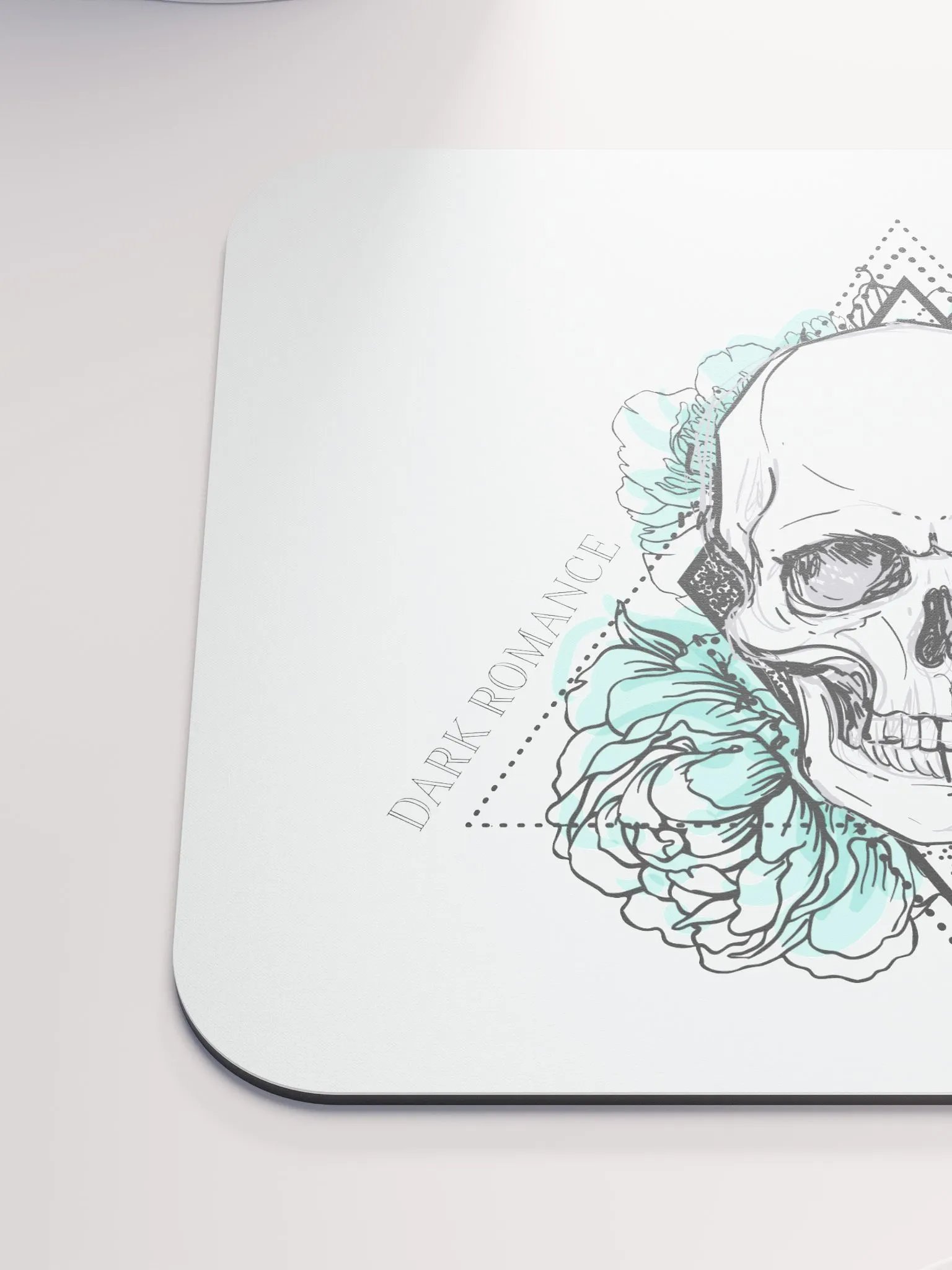 Dark Romance Floral Skull Mousepad product image (6)