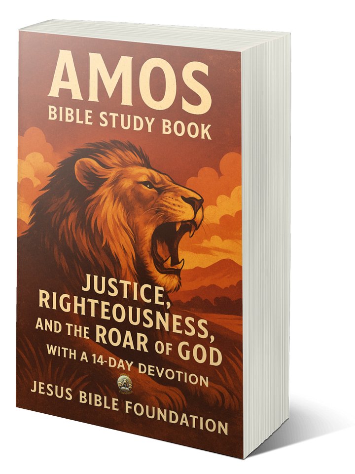 Amos Bible Study Book: Justice, Righteousness, and the Roar of God with a 14 days Devotion product image (1)