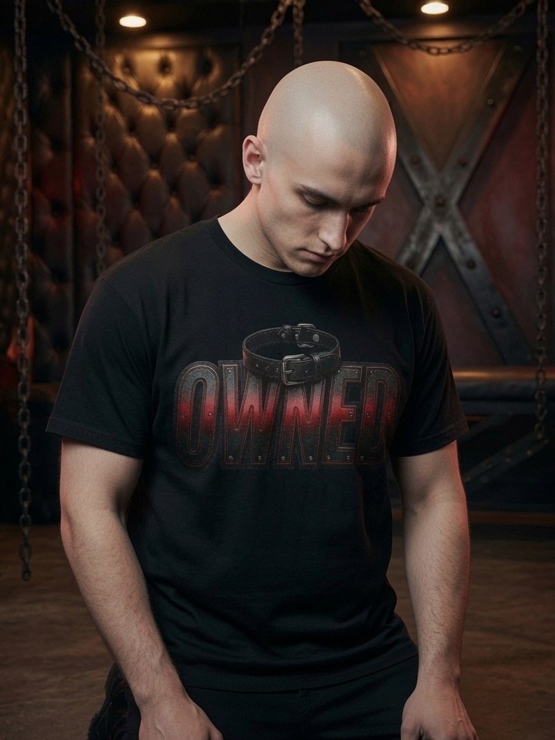 Owned – Herren Statement T-Shirt für devote Männer product image (1)