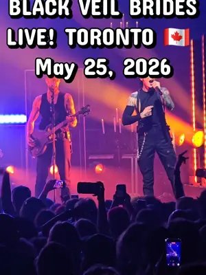 Black Veil Brides live at History,  Toronto 🇨🇦 on May 25, 2026!  Watch full show at: https://www.youtube.com/@TheRhythmArchive Like and Subscribe to my channel and support the artist by buying merch and tickets when they hit your town!