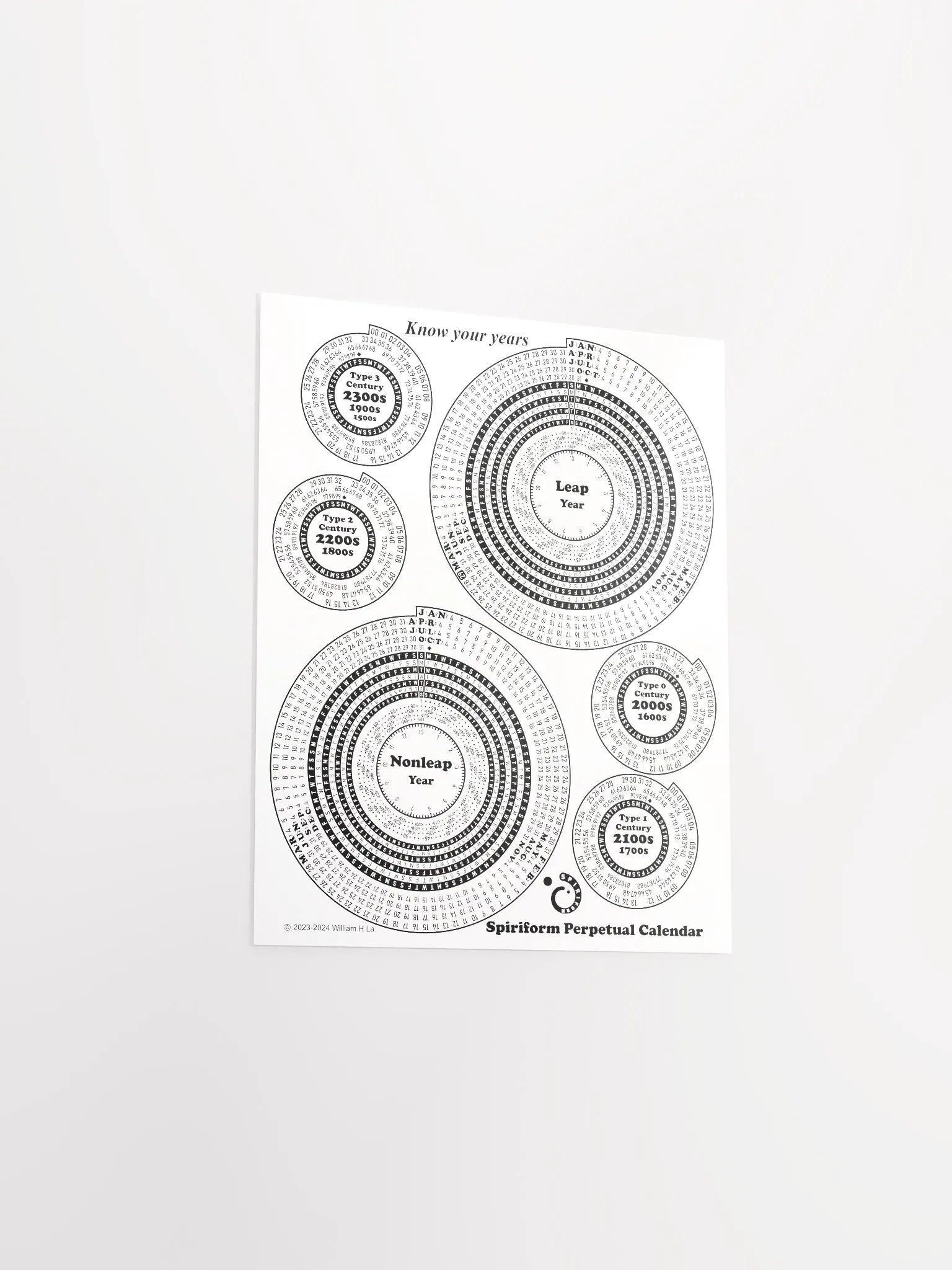 Spiriform Perpetual Calendar 8