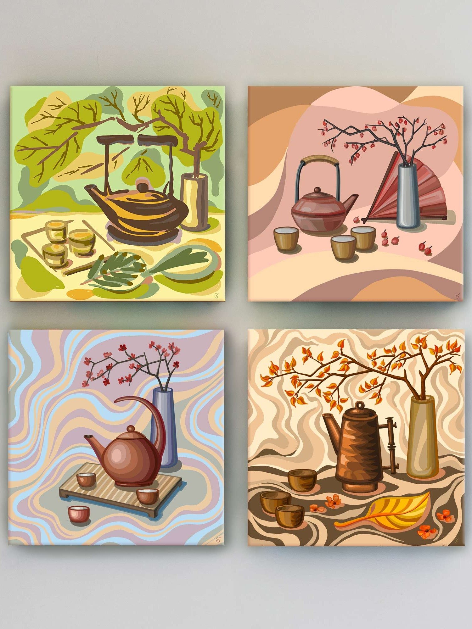 Autumn Harmony Canvas Art - Coffee Shop No. 3 product image (3)