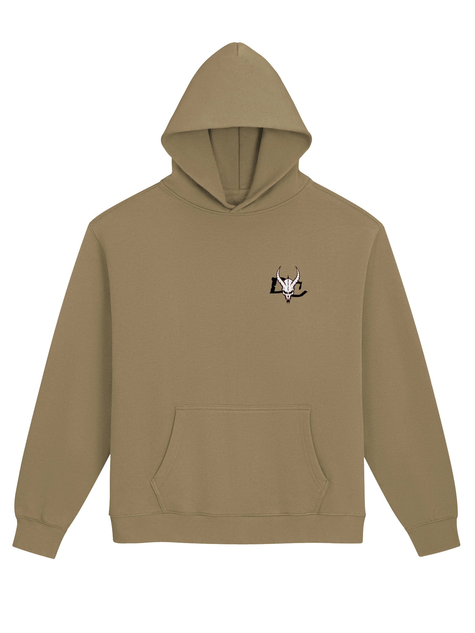 Horned Skull Emblem Relaxed Hoodie product image (3)