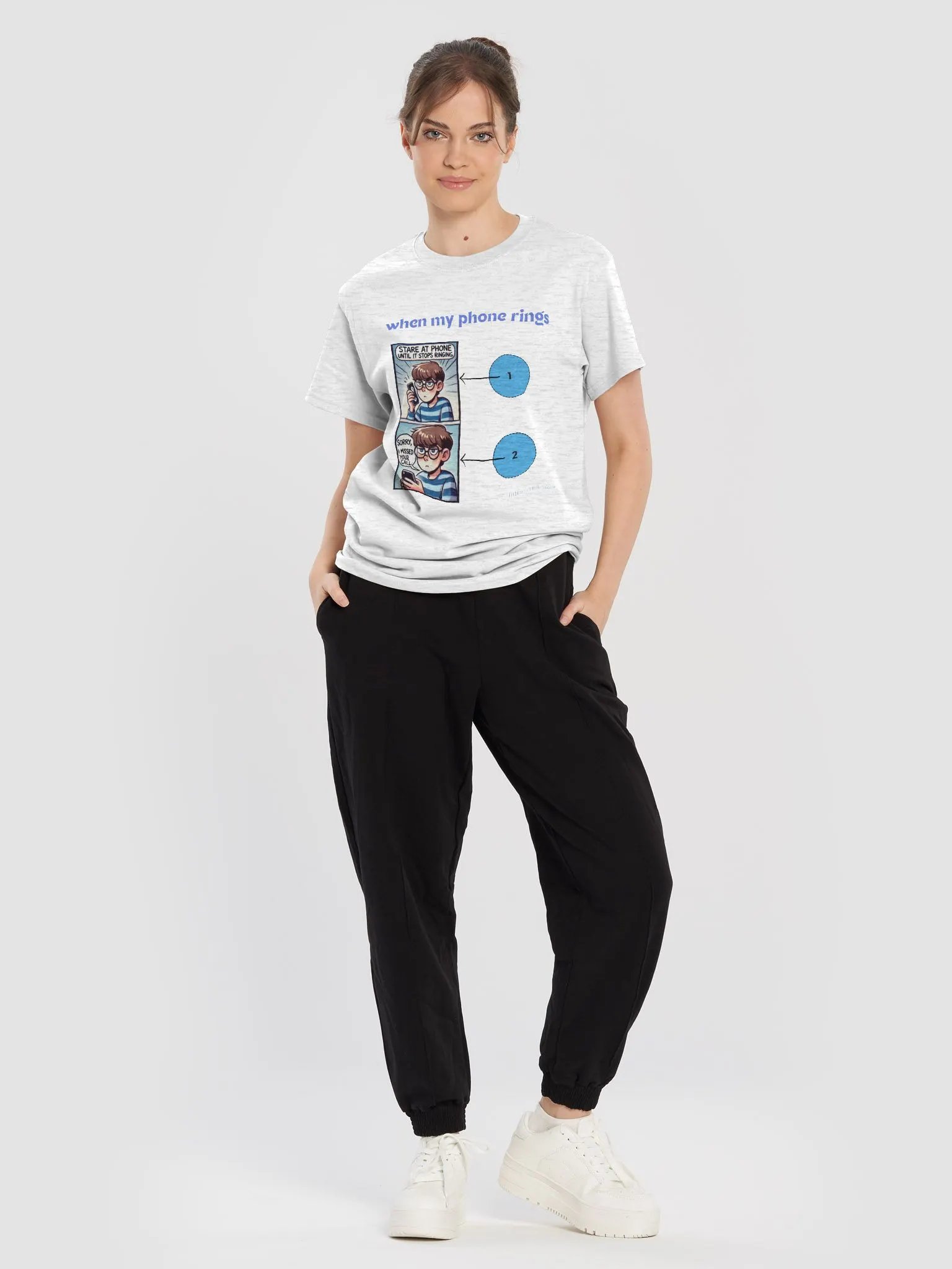 Ringing Anxiety Comic Tee product image (4)
