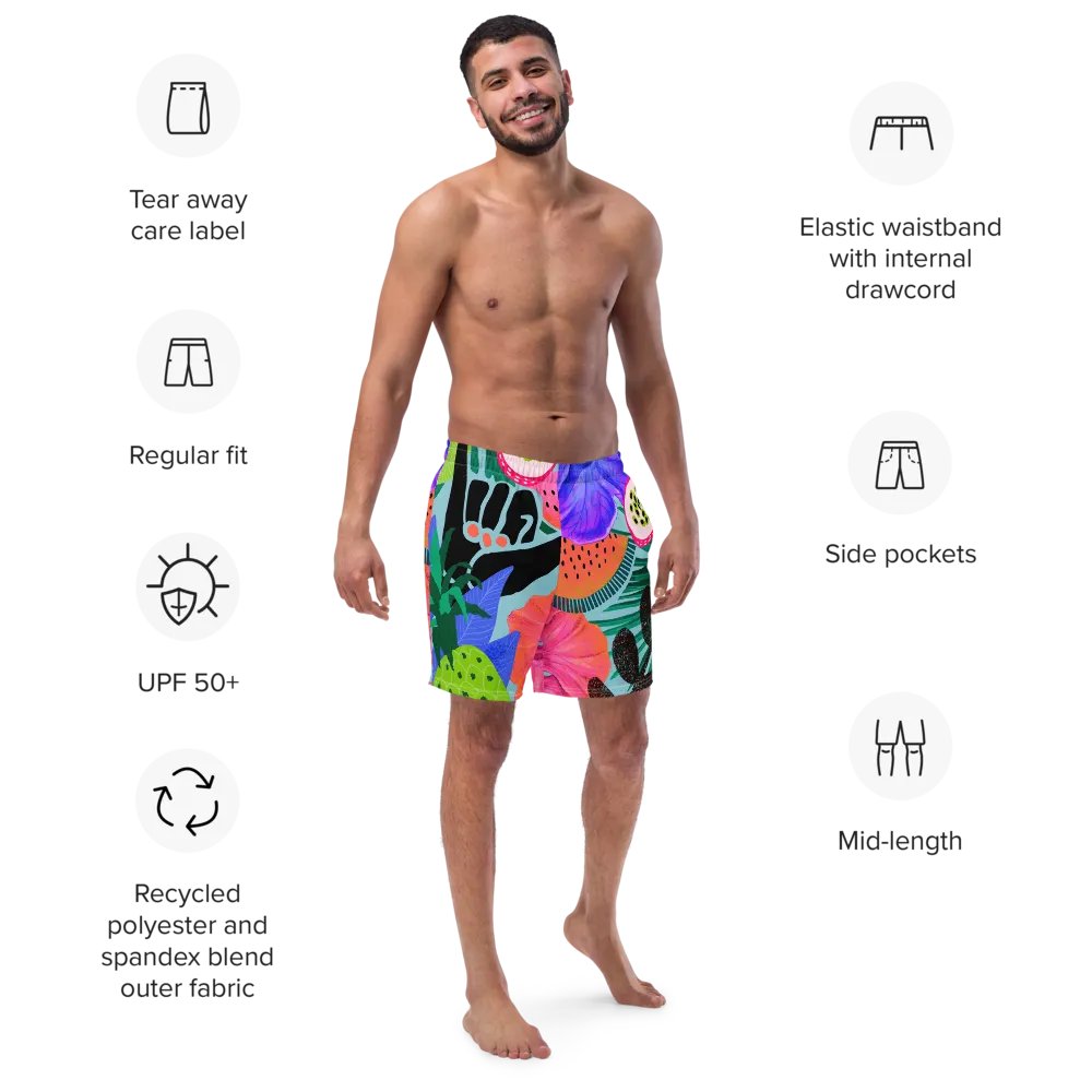 Tropical Fusion All-Over Swim Trunks product image (2)