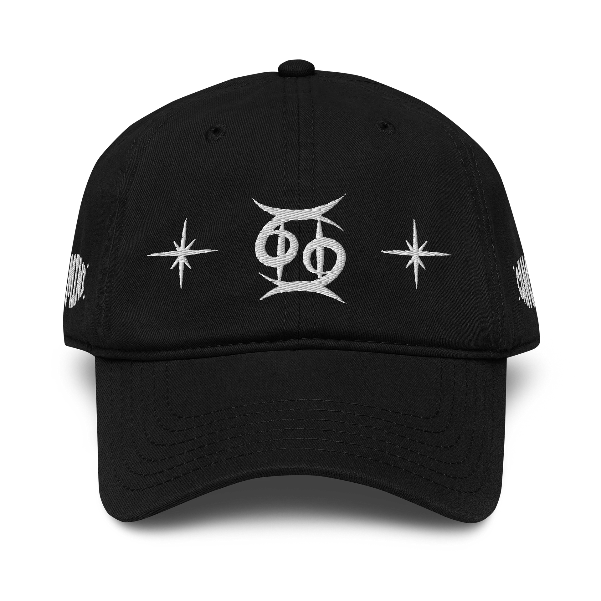 gemini-cancer cusp dad hat (white) product image (1)