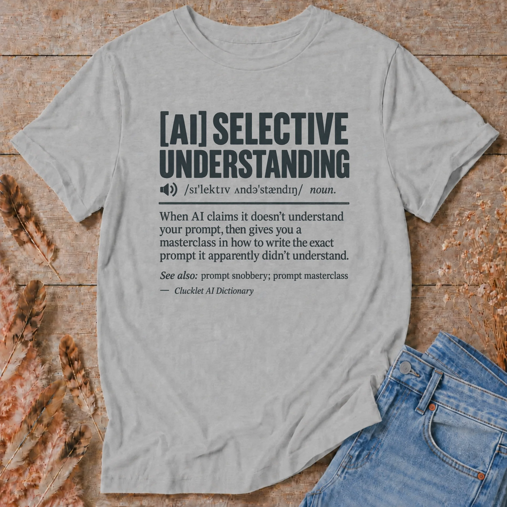 AI Selective Understanding Dictionary T-Shirt product image (1)