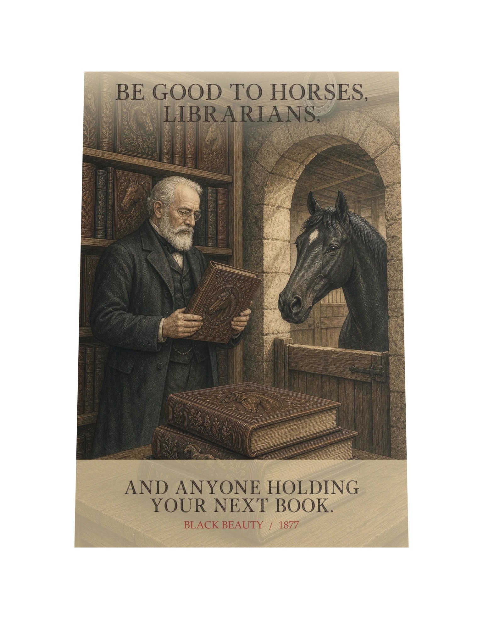 Be Good Horses Librarians Anyone Holding Your -- Black Beauty Art Print product image (9)
