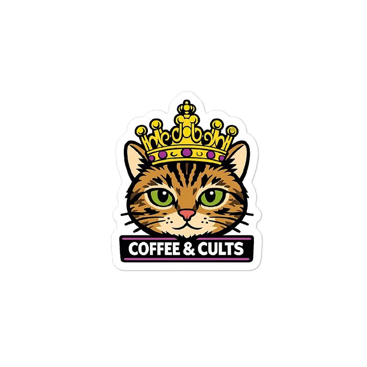 Queen Gloria Coffee & Cults Sticker Decal product image (2)