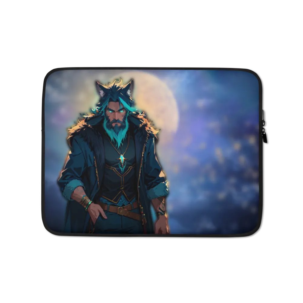 Moonlit Wolf Laptop Sleeve product image (1)