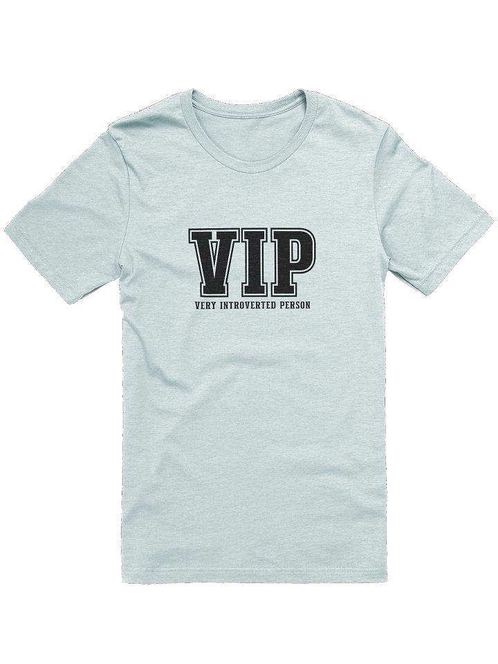 Very Introverted Person - VIP Black Printed T-Shirt product image (1)