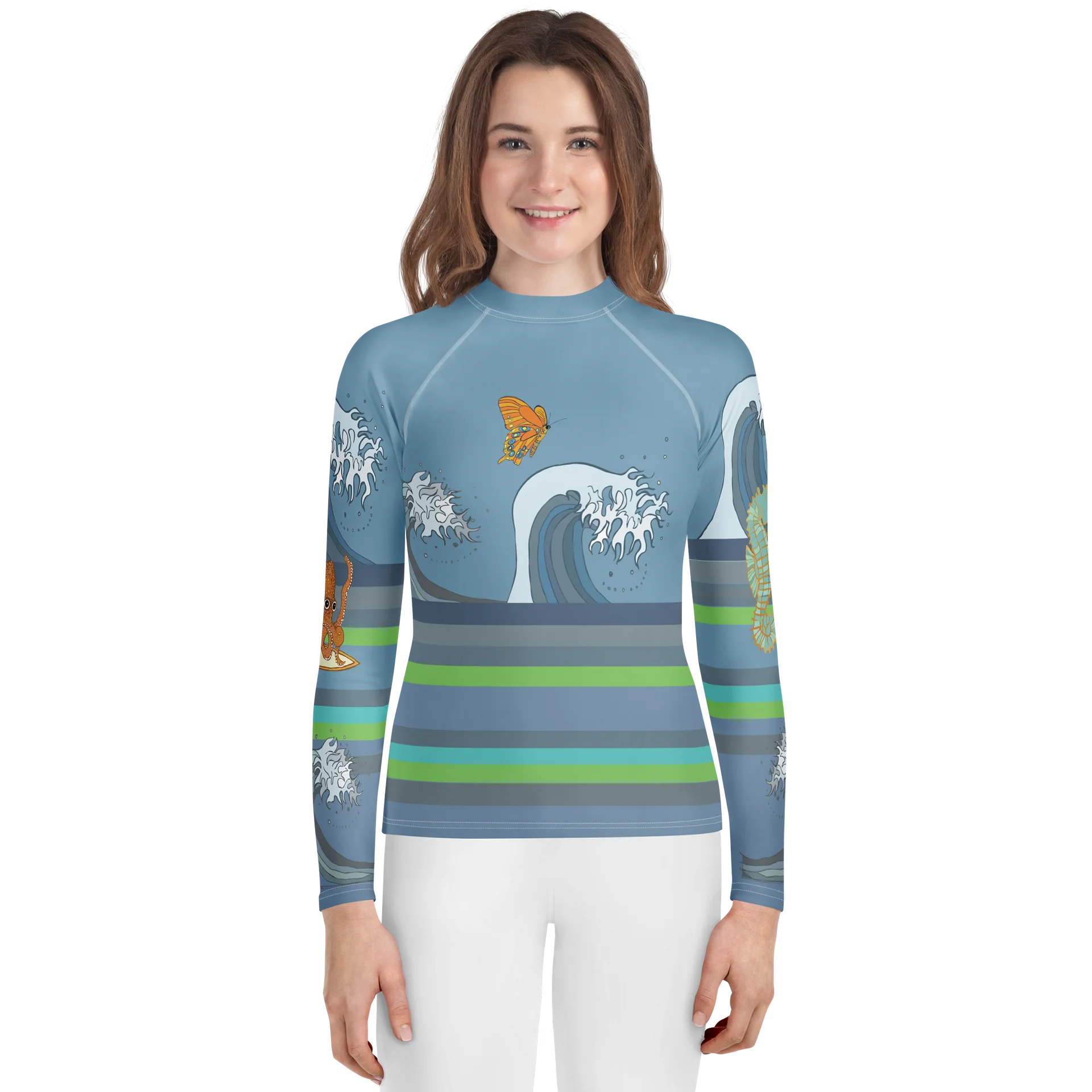 Octopus Wave Youth Rash Guard product image (1)