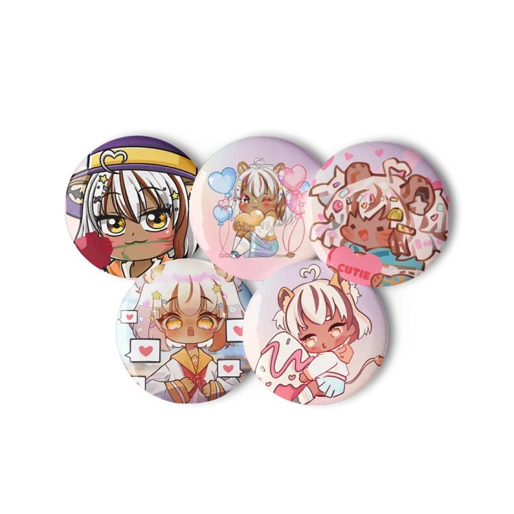 Zanya Valentines Day Pin Set (1.25" only) product image (3)