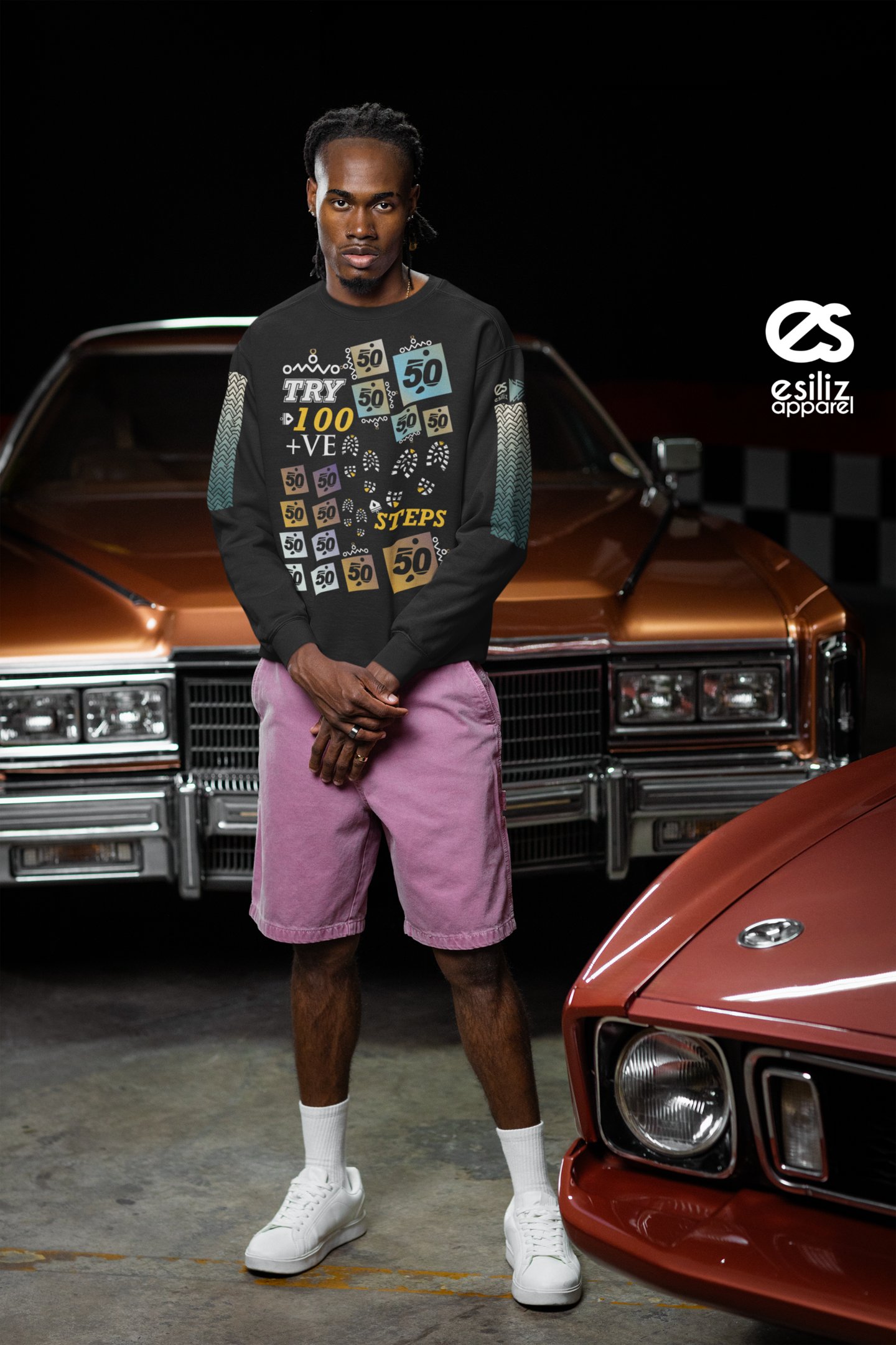 esiliz 50 and 100 Classic Crewneck Sweatshirt product image (4)