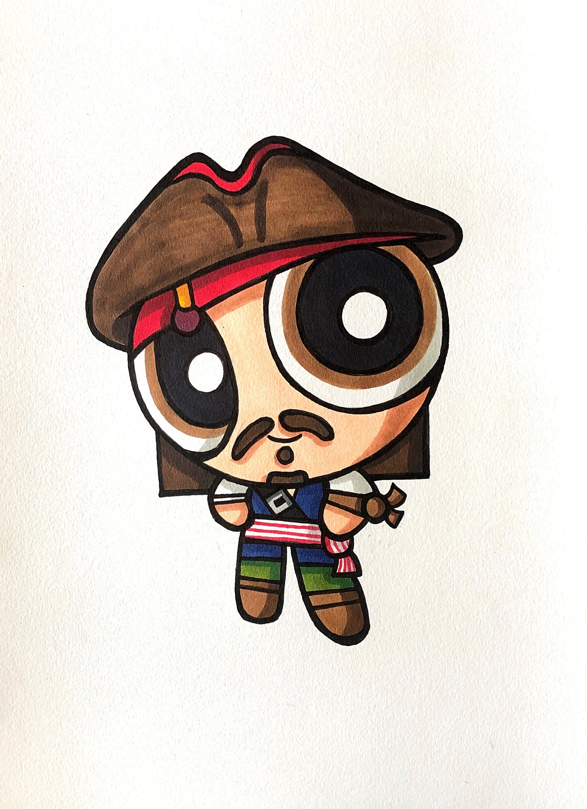 Pirate 4 Original Drawing product image (1)