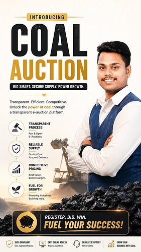 ⚫ Introducing COAL AUCTION 🔥
Power your business with smart bidding and reliable coal supply.
Transparent Process ✅
Competiti...