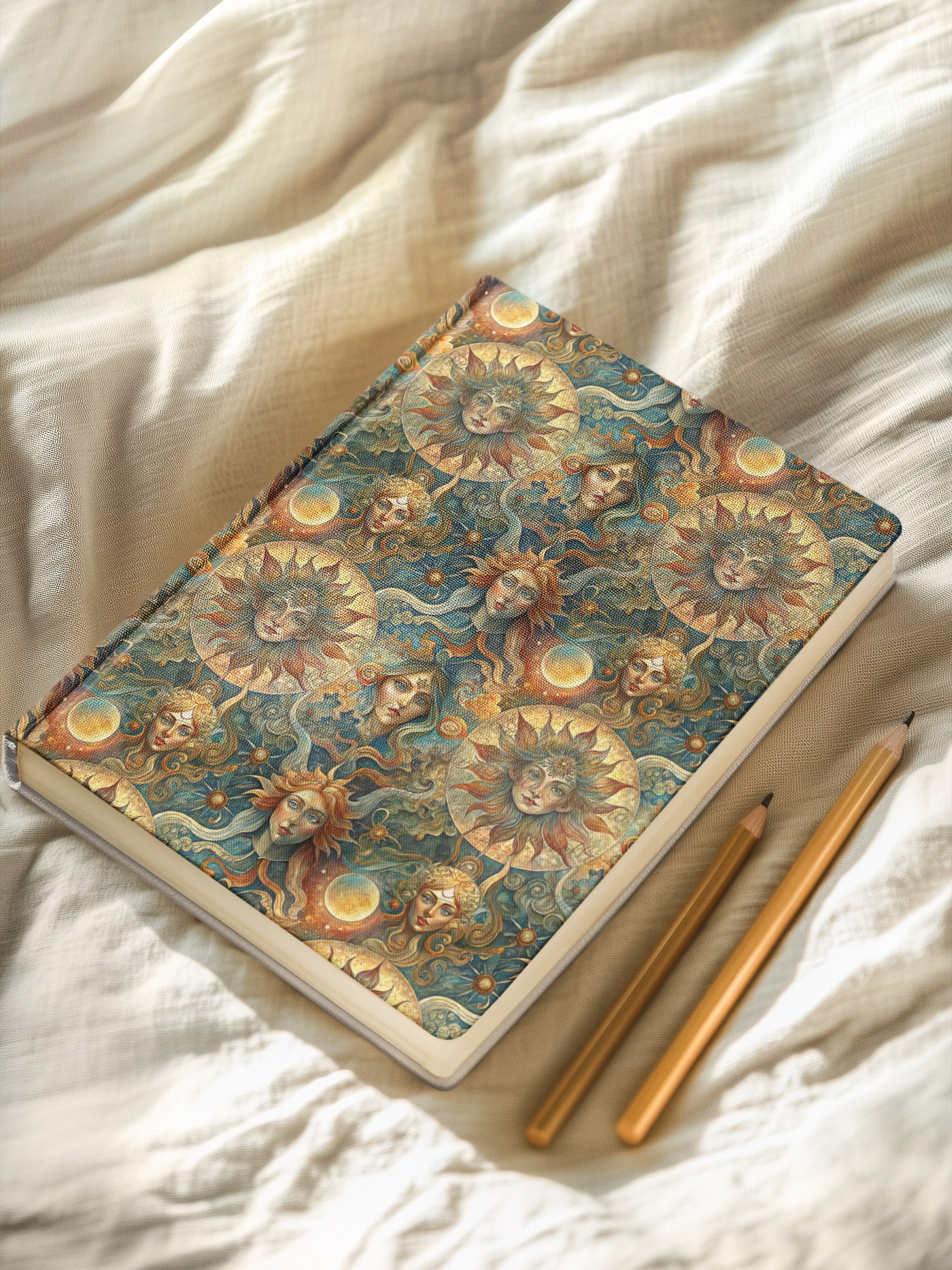 Celestial Sun Faces – Seamless Digital Paper Bundle product image (3)