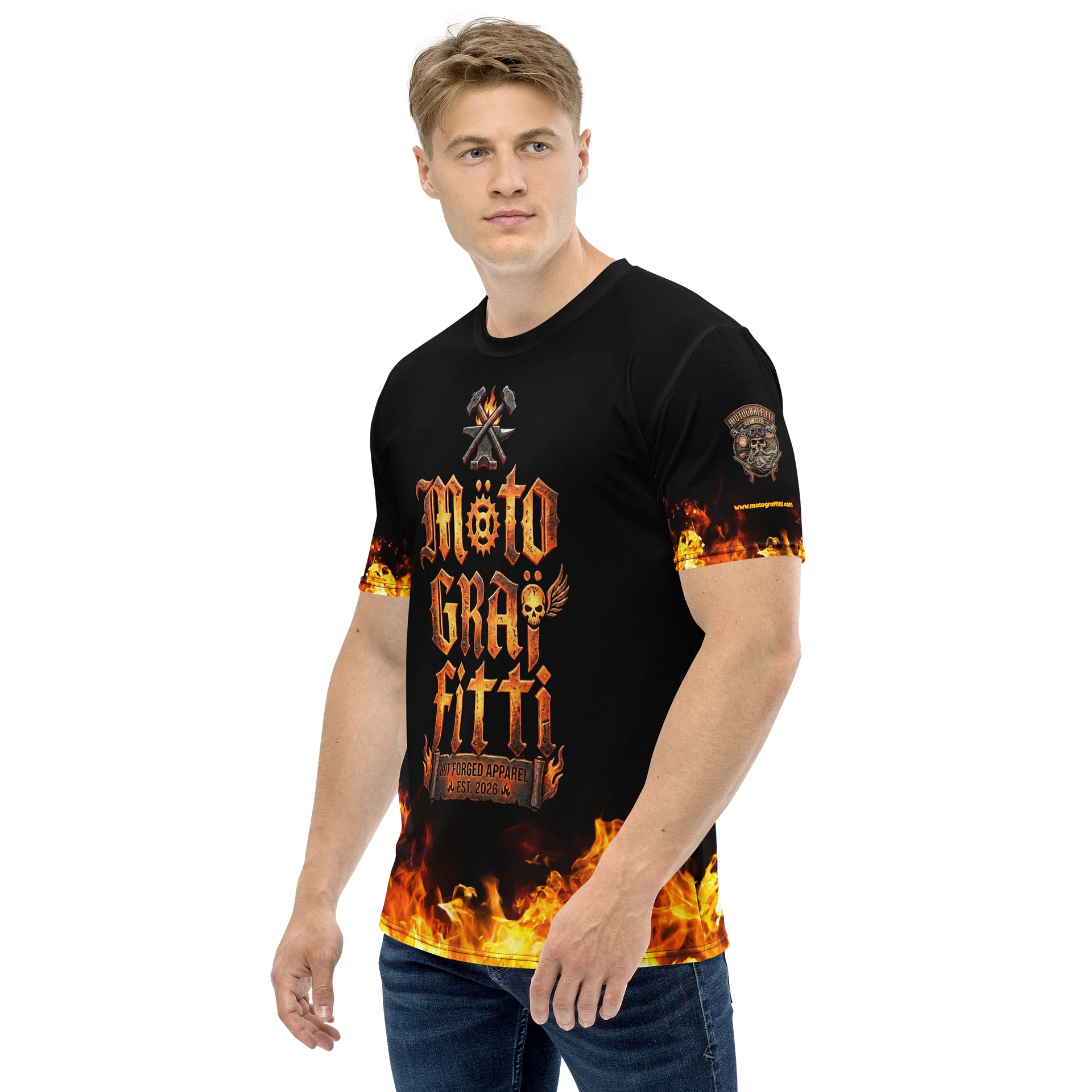 MötoGraffitti Forged Iron Tee product image (3)